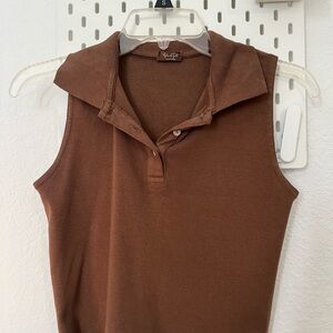 J. Crew Women's Brown Sleeveless Top